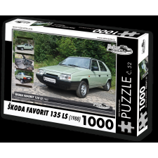  Retro Auta puzzle: Škoda Favorit 135 LS 1988, 1000 darab puzzle, kirakós