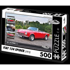 Retro Autók Kirakós Fiat 124 Spider 1973 500 darab puzzle, kirakós
