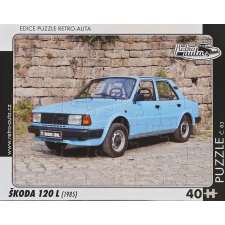Retro autók puzzle Škoda 120 L (1985) 40 darab puzzle, kirakós
