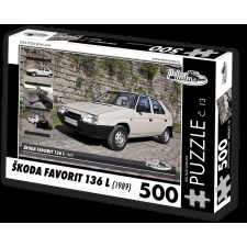 Retro autók puzzle: Škoda Favorit 136 L (1989) 500 darabos puzzle, kirakós