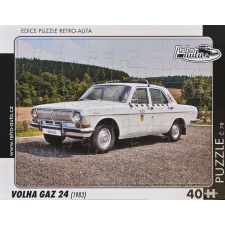Retro autók puzzle Volga GAZ 24 (1983) 40 darabos puzzle, kirakós