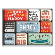 RETRO Enjoy Life - Mágnes szett hűtőmágnes