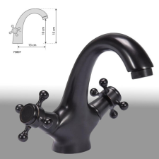  Retro fekete csaptelep TO-75807 csaptelep