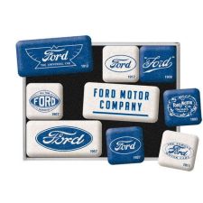  RETRO Ford Logo Evolution - Mágnes szett hűtőmágnes