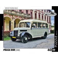  Retro járművek Puzzle Busz Praga RND 1949 változat, 40 darab puzzle, kirakós