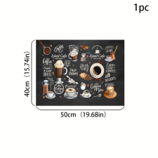  Retro kávémintás alátét konyhai eszköz