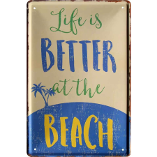  RETRO Life is Better at the Beach - Fémtábla dekoráció