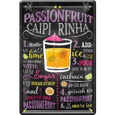 RETRO Passionsfruit CAIPIRINHA – Cocktail Fémtábla dekoráció