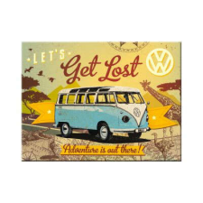 RETRO VW Bulli Let's Get Lost - Hűtőmágnes hűtőmágnes