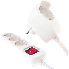 REV Ritter Powersplit 3+1 aljzatos elosztó - Fehér (2m) hosszabbító, elosztó