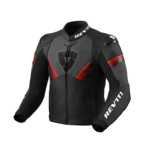 Revit Argon 2 motoros bőr dzseki fekete-fluo piros motoros kabát