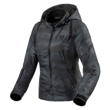 Revit Női motoros kabát Revit Flare 2 fekete-szürke motoros kabát