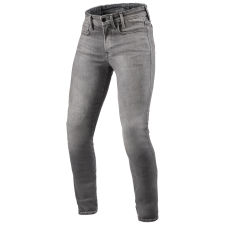 Revit Piston 3 Skinny Long motoros farmer koptatott szürke motoros nadrág