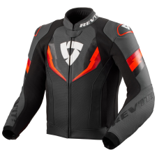 Revit Quantum 3 motoros kabát fekete-fluo piros motoros kabát