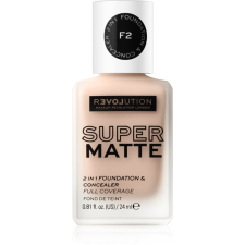 Revolution Relove Super Matte Foundation tartós matt make-up árnyalat F2 24 ml smink alapozó