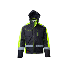 Rewear 169000/CW Téli kabát (fekete/neon sárga, M) Rewear