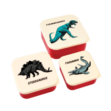 Rex London gyerek uzsonnás doboz szett, BPA mentes, 3db, dinoszaurusz uzsonnás doboz