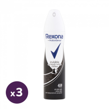 Rexona Invisible Black &amp; White izzadásgátló spray 3x150 ml dezodor