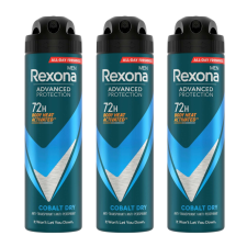 Rexona Men Advanced Protection férfi Dezodor Cobalt Dry 3x150ml dezodor