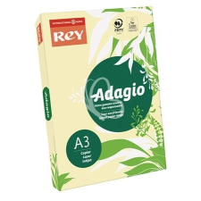 REY Másolópapír, színes, A3, 80 g, REY "Adagio", pasztell sárga fénymásolópapír