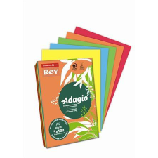 REY "Adagio" Másolópapír színes A4 80g 5x100 lap intenzív mix (ADAGI080X909) fénymásolópapír