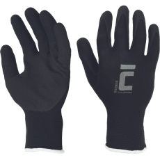  REYEZUELO kesztyű pes/nitril fekete 10