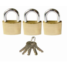 Rézlakat 30mm (erős) 3db azonos zárlatú 5 kulcs 3986424 lakat