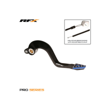 RFX Fékkar RFX Pro standard kemény eloxált fekete/kék Yamaha YZ 125 / 250 egyéb motorkerékpár alkatrész