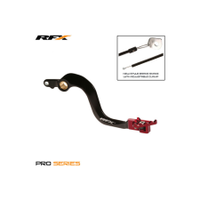 RFX Fékpedál RFX Pro összecsukható fekete / piros Honda CR 250 egyéb motorkerékpár alkatrész