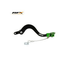 RFX Fékpedál RFX Pro összecsukható fekete / zöld Kawasaki KXF 250 egyéb motorkerékpár alkatrész