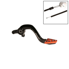 RFX Pro ST hátsó fékkar (kemény anodizált fekete/narancs) - KTM65 egyéb motorkerékpár alkatrész