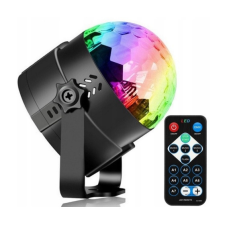  RGB LED diszkógömb projektor + távirányító party kellék