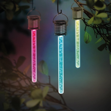 RGB LED-es szolár lámpa - buborékos kültéri világítás