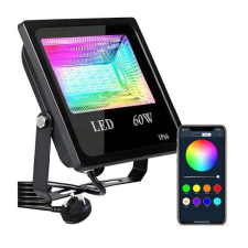 RGB színes telefonról irányítható LED reflektor/Party reflektor - 60W világítás