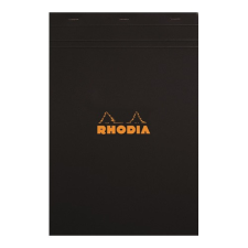 Rhodia Jegyzettömb Clairefontaine Rhodia Black A/5 80 lapos vonalas margós jegyzettömb
