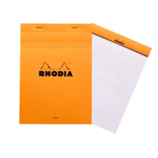 Rhodia Jegyzettömb Clairefontaine Rhodia Orange A/5 80 lapos vonalas margós jegyzettömb