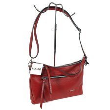RIALTO , piros, fém zippes közepes bőr divattáska RB018/DO-05 kézitáska és bőrönd