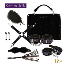 Rianne S RS Soiree Kinky Me Softly - BDSM kötözőszett (fekete) bilincs, kötöző