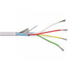  Riasztókábel (Li-XY(St)Y) 2x0,5+2x0,22 mm2 fehér sodrott réz PVC szigetelésű 300V kábel