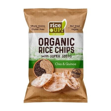 Rice Up Barnarizs chips, 25 g, RICE UP &quot;Bio&quot;, chia maggal és quinoával biokészítmény