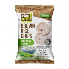 Rice Up Barnarizs chips, 60 g, RICE UP, hagymás-tejfölös előétel és snack