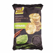 Rice Up Barnarizs chips, 60 g, RICE UP, wasabi előétel és snack