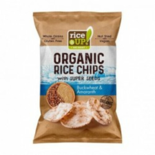 Rice Up bio barna rizs chips hajdinával és amaránttal 25g előétel és snack