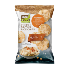  Rice Up! Eat Smart teljes kiőrlésű barna rizs chips humusz ízesítéssel 60 g előétel és snack