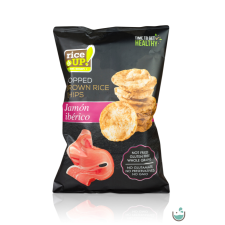 Rice Up ! ibériai sonka ízesítésű barna rizs chips 60 g reform élelmiszer