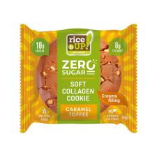  Rice UP Zéro Kollagén, protein keksz Karamell ízű - 60g csokoládé és édesség