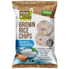 RiceUp! Eat Smart teljes kiőrlésű barna rizs chips sós és borsos ízesítéssel 60 g pékárú