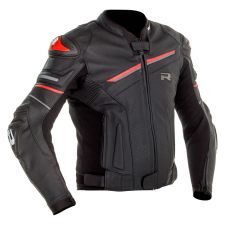 RICHA Mugello 2 motoros bőr dzeki fekete-piros motoros kabát