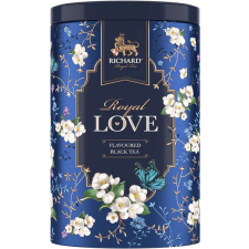 Richard Royal Szerelem ízesített fekete tea, szálas, 80g, BLUE fémdobozban tea
