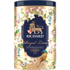 Richard Royal Szerelem ízesített fekete tea, szálas, 80g GOLD fémdobozban tea